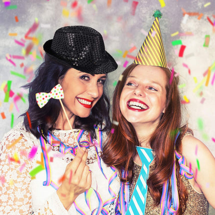 Sequin hats LED set of 2