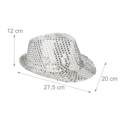 Sequin hats LED set of 2