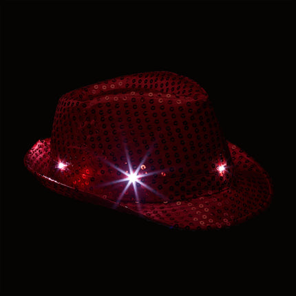 Sequin hats LED set of 2