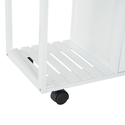 White wooden kitchen trolley - Practical and stylish design