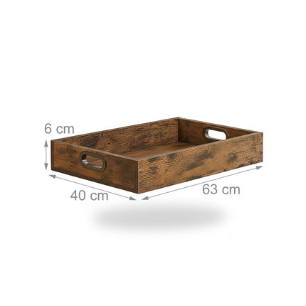 Serving Trolley with Removable Tray and Brakes