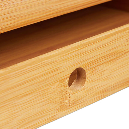 Serving tray in bamboo with box