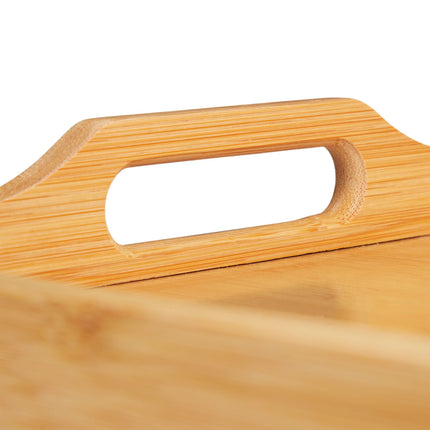 Serving tray in bamboo with box