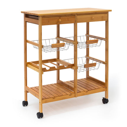 Serving trolley JAMES XXL with 3 baskets