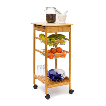 Serving trolley with 2 baskets