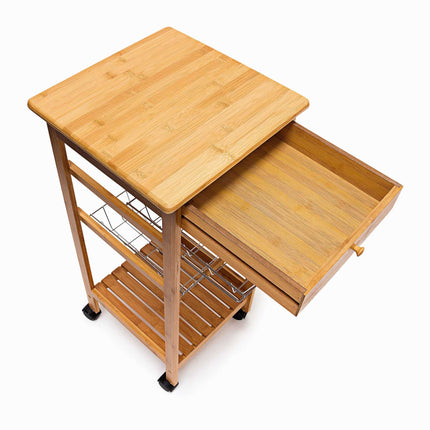 Serving trolley with 2 baskets