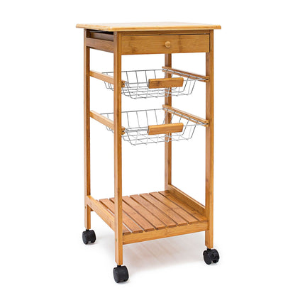 Serving trolley with 2 baskets