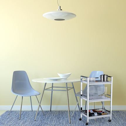 Serving trolley with 3 removable trays