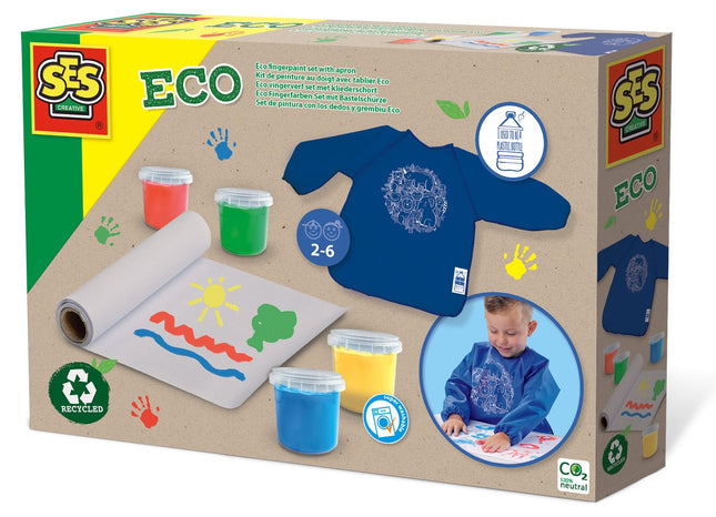 Ses Eco Fingerpaint Set With Apron