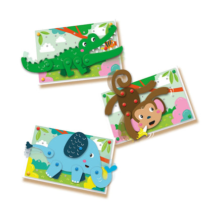 Ses Mosaic Peg Board Animal Puzzles