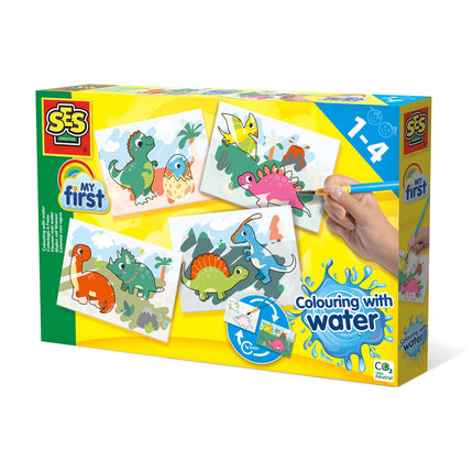 Ses My First Colouring With Water - Dinos