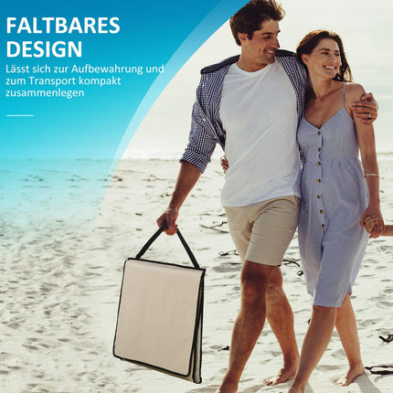 Folding beach chair set, adjustable with carry bags