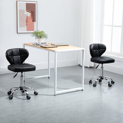 Set of 2 dark gray swivel wheelchairs, adjustable height