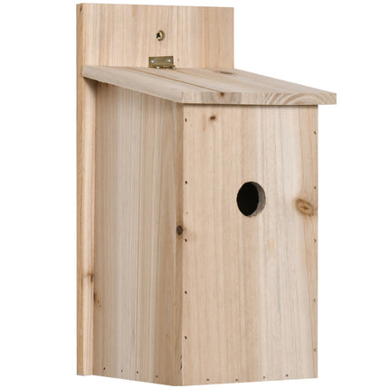 Wooden birdhouse set - Natural nesting boxes for small birds