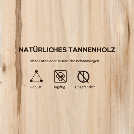 Wooden birdhouse set - Natural nesting boxes for small birds