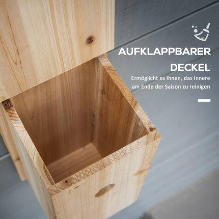 Wooden birdhouse set - Natural nesting boxes for small birds