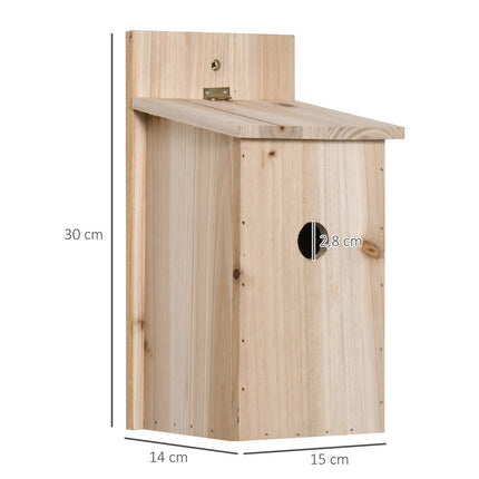 Wooden birdhouse set - Natural nesting boxes for small birds