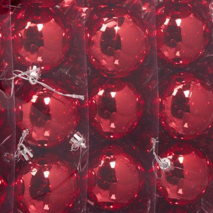 Set of 100 Glossy Christmas Tree Baubles