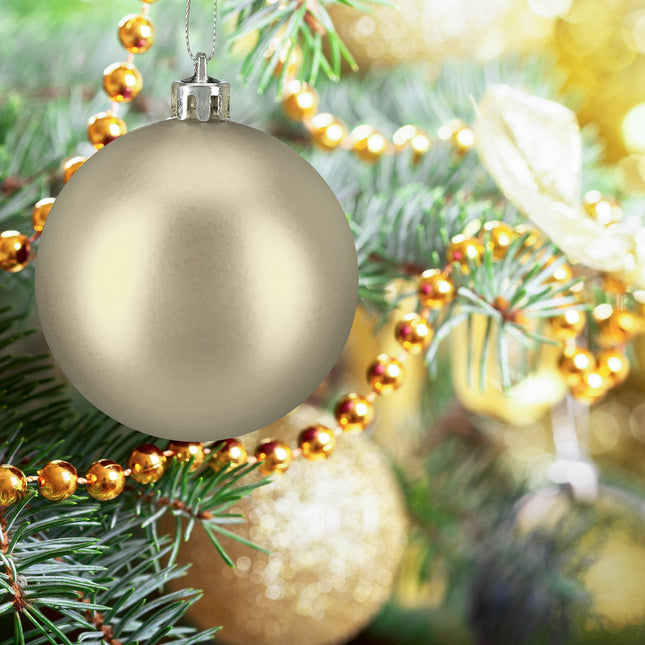 Set of 100 Glossy Christmas Tree Baubles