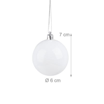 Set of 100 Glossy Christmas Tree Baubles