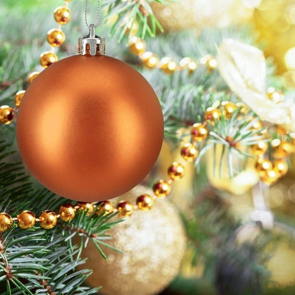 Set of 100 Glossy Christmas Tree Baubles