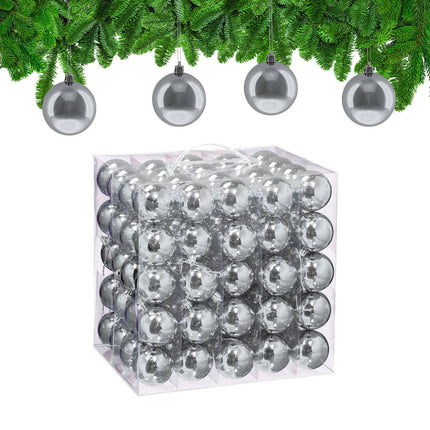 Set of 100 Shiny Christmas Tree Baubles
