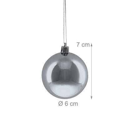 Set of 100 Shiny Christmas Tree Baubles