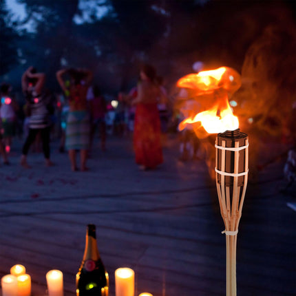 Set of 10 Garden Torches 40cm