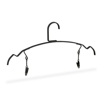 Set of 10 Thin Hangers with Clips