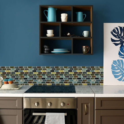 Set of 10 Tile Stone Wall Stickers
