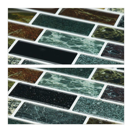 Set of 10 Tile Stone Wall Stickers