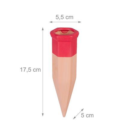 Set of 10 clay cones