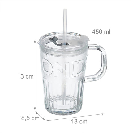 Set of 10 drinking glasses with handles