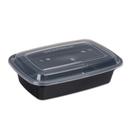 Set of 10 meal prep boxes, 1 compartment