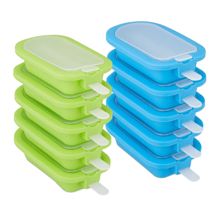 Set of 10 silicone ice molds