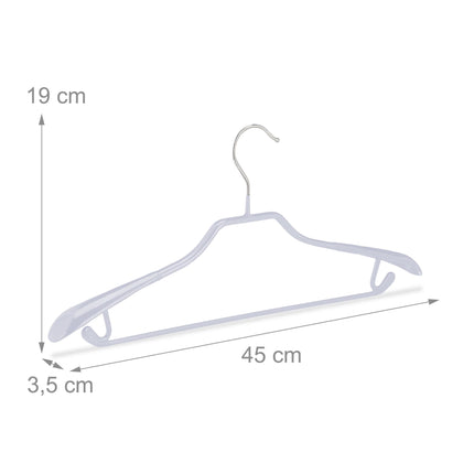 Set of 10 suit hangers