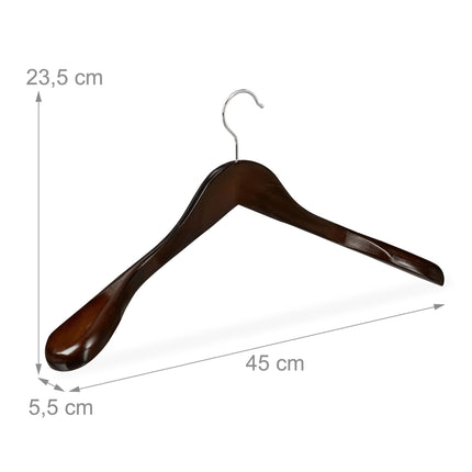 Set of 10 suit hangers