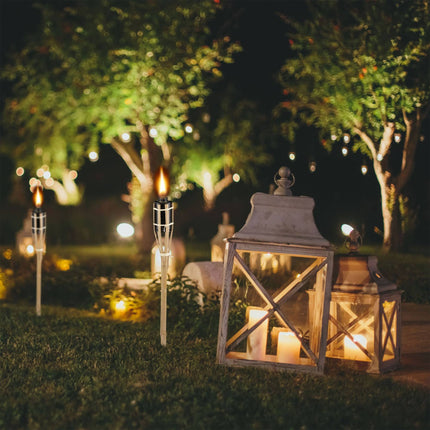Set of 12 Garden Torches 50cm