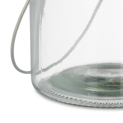 Set of 12 Glass Candle Lanterns with Handles