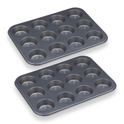 Set of 12 muffin tins in a set of 2