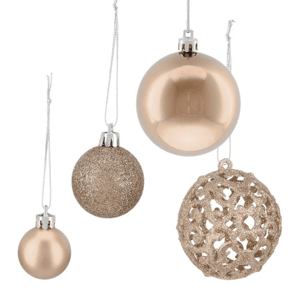 Set of 150 Christmas Baubles – Mixed Finishes