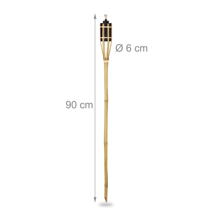 Set of 16 Garden Torches 90cm