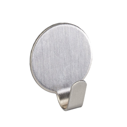 Set of 24 self-adhesive stainless steel hooks