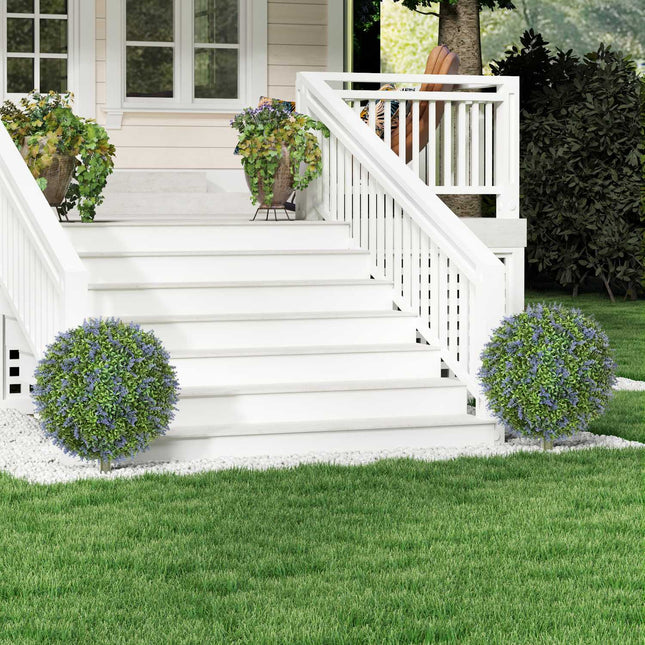 Artificial lavender plants 60 cm with UV protection set