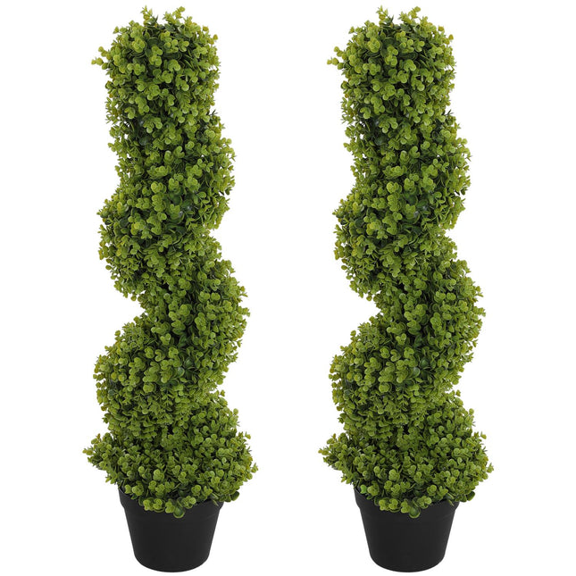 Artificial eucalyptus 90cm, decorative indoor plant in pot