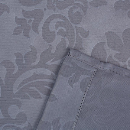 Set of 2 Grey Curtains with Pattern