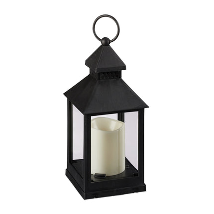 Set of 2 LED Lanterns – Plastic and Glass