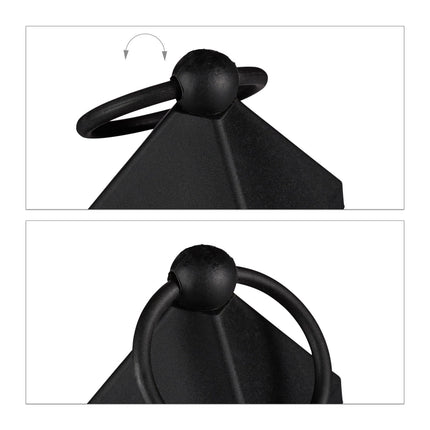 Set of 2 LED Lanterns – Plastic and Glass
