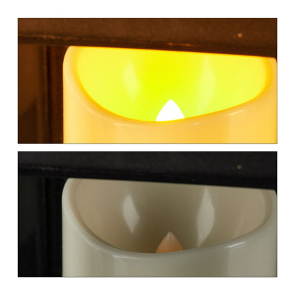 Set of 2 LED Lanterns – Plastic and Glass