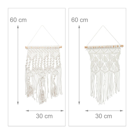 Set of 2 Macramé Wall Hangings